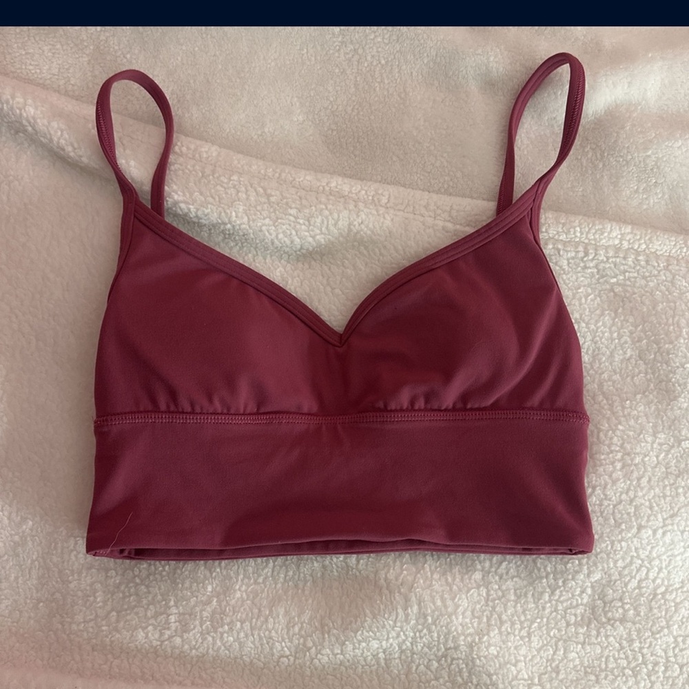 Lululemon pink sports bra